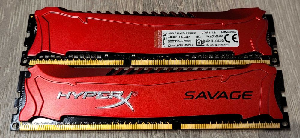Memorii RAM HyperX Fury, SAVAGE, Samsung, Micron DDR3 / DDR4 8GB, 16GB