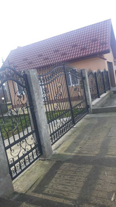 Gard din fier forjat, sipca metalica, jaluzele, plasa, tabla cutata