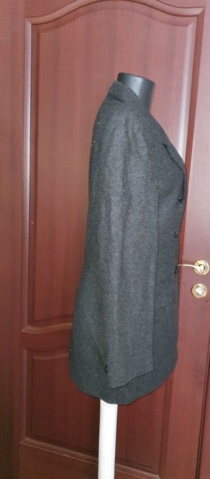 Sacou vintage de lana gri