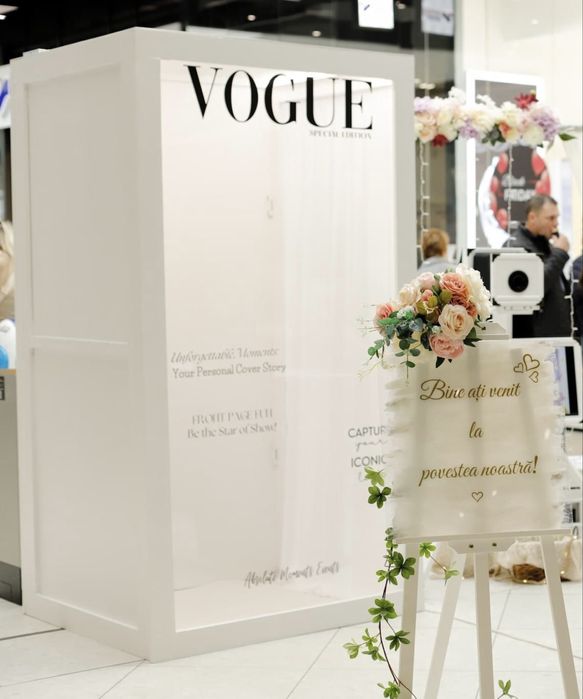 Cabina foto stil revista Vogue / decor evenimente