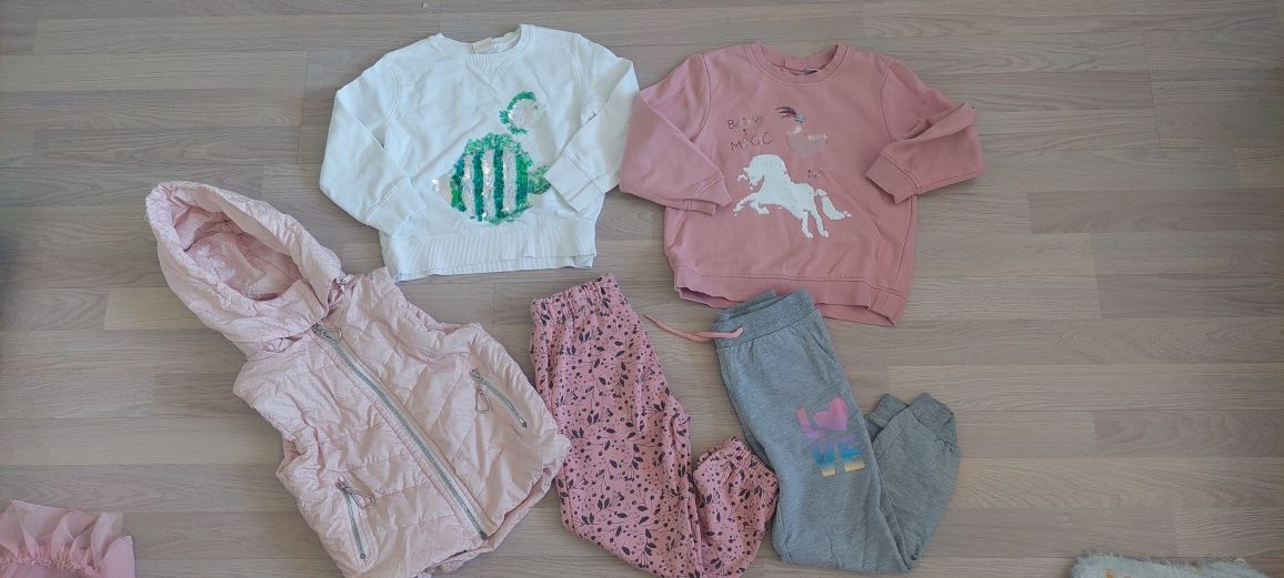 Лот Zara, Lupilu блузи, панталони, елек 110-116 см (4-6 г.)