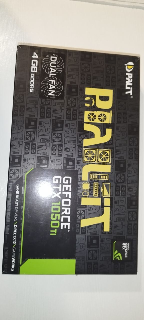 Продам видеокарту palit 1050 ti 4 gb