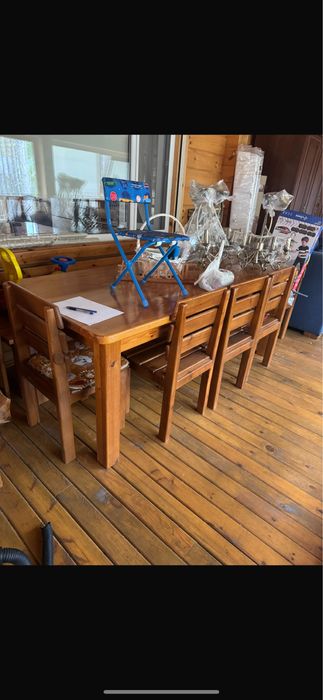 Стол из натурального дерева на 6 персон