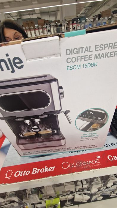 Expresor cafea Gorenje, 1100W, 15bar, Sistem Cappuccino