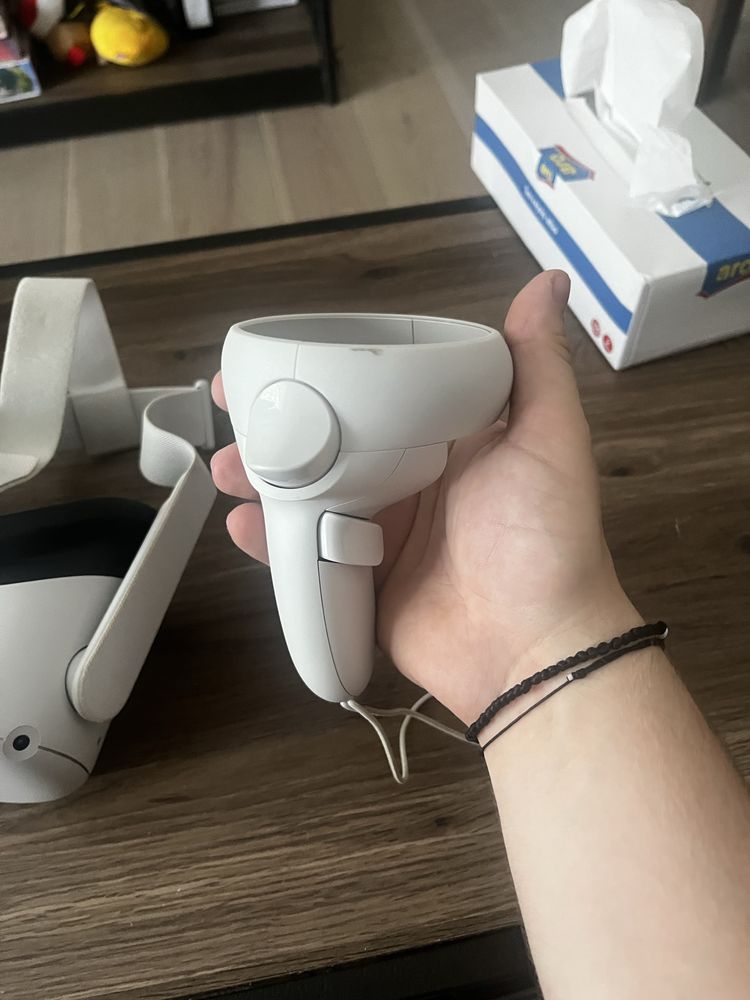 Casca VR ALll-in-One Oculus Quest 2, 128 GB alb