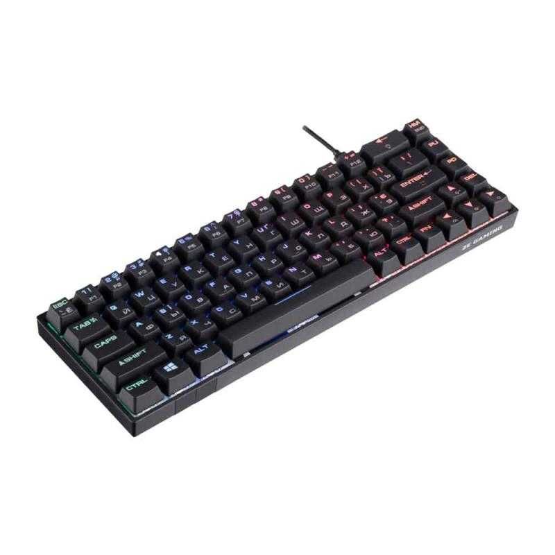 Клавиатура 2E Gaming KG370 RGB Gateron Blue Black