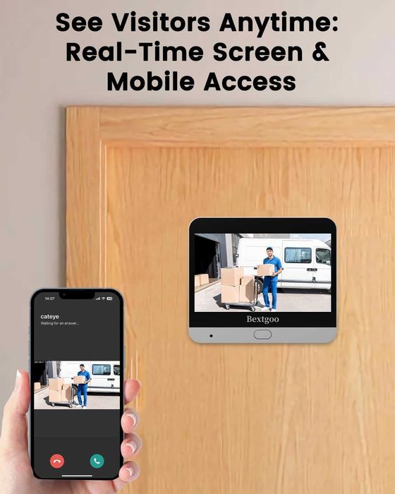 НОВА, ТЕСТВАНА видео шпионка 2K 4.3”, USB C, 32GB карта, 8000mAh, 170°