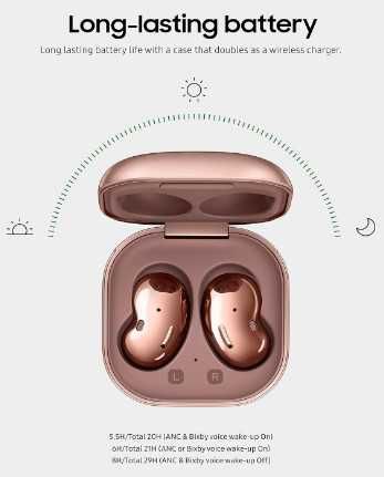 Безжични слушалки Samsung Galaxy Buds Live, Bluetooth