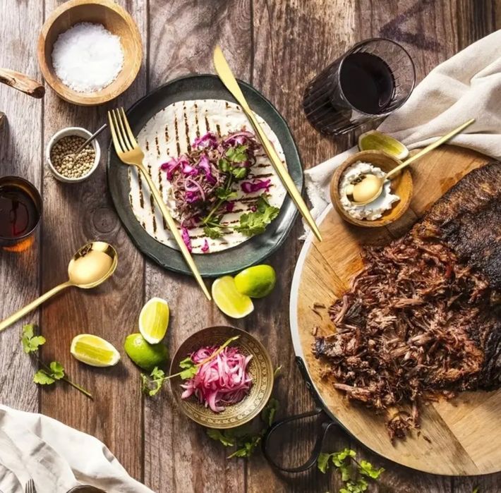 ‼️ ПРОМО Комплект 30 части за хранене - златисто