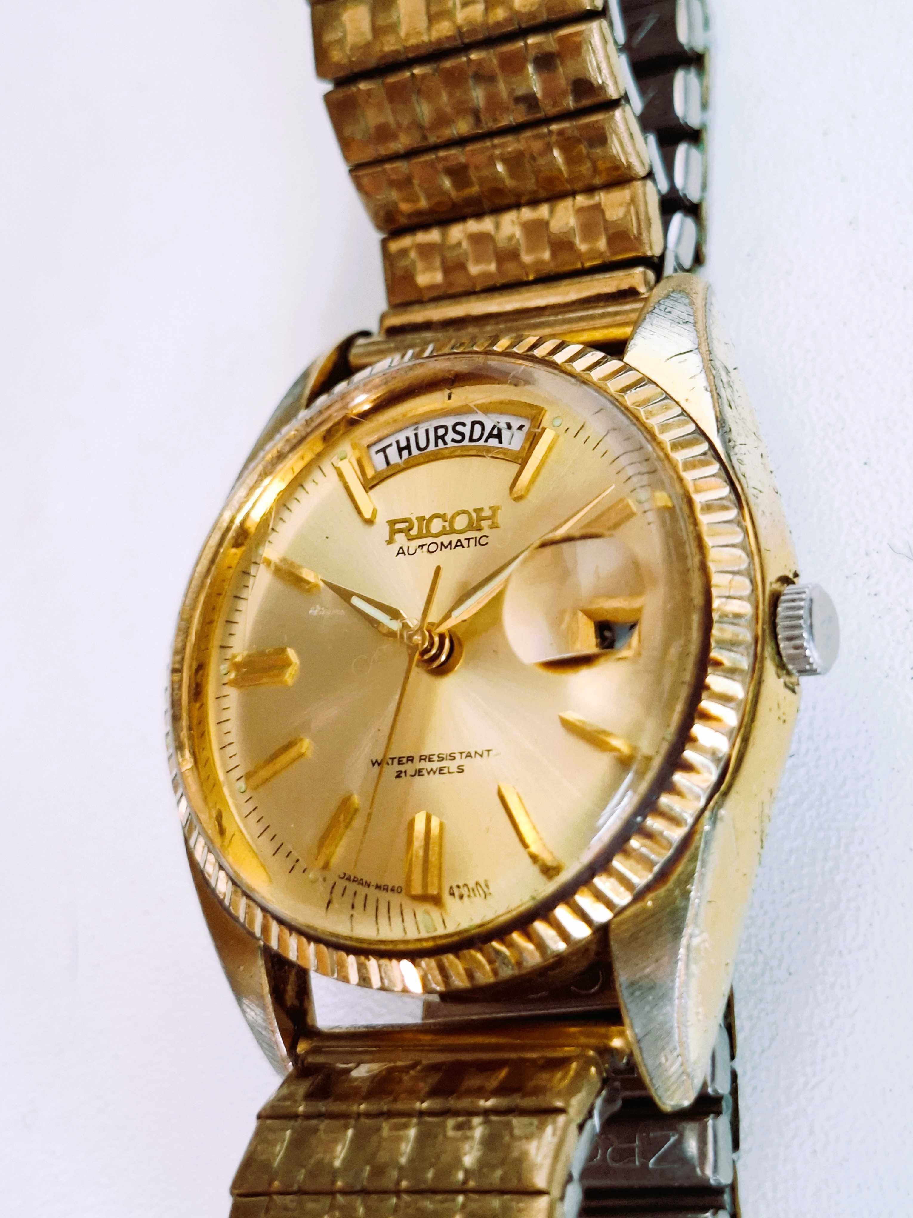 Ceas vintage Ricoh President Automatic 21 jewels day-date