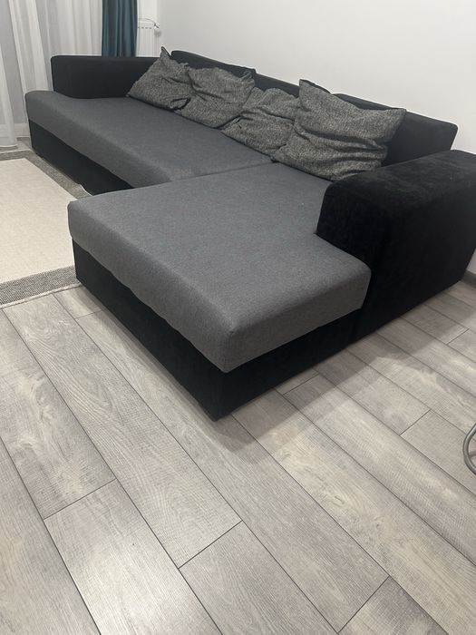 Vand canapea 3 locuri extensibila cu lada