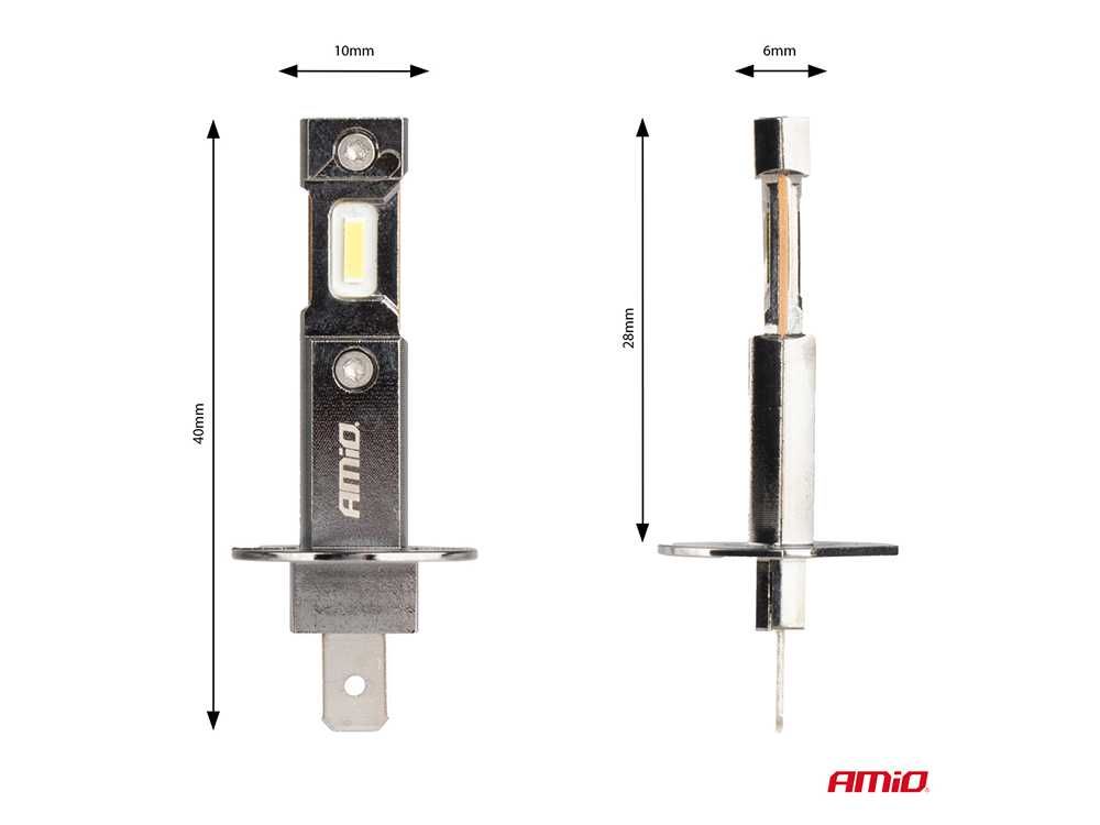 LED крушки H1 AMIO HYBRID Лед крушка Canbus 60W,  6000K