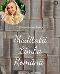 Meditatii Limba Romana/Istorie( BAC , EN , ADMITERE POLIȚIE )