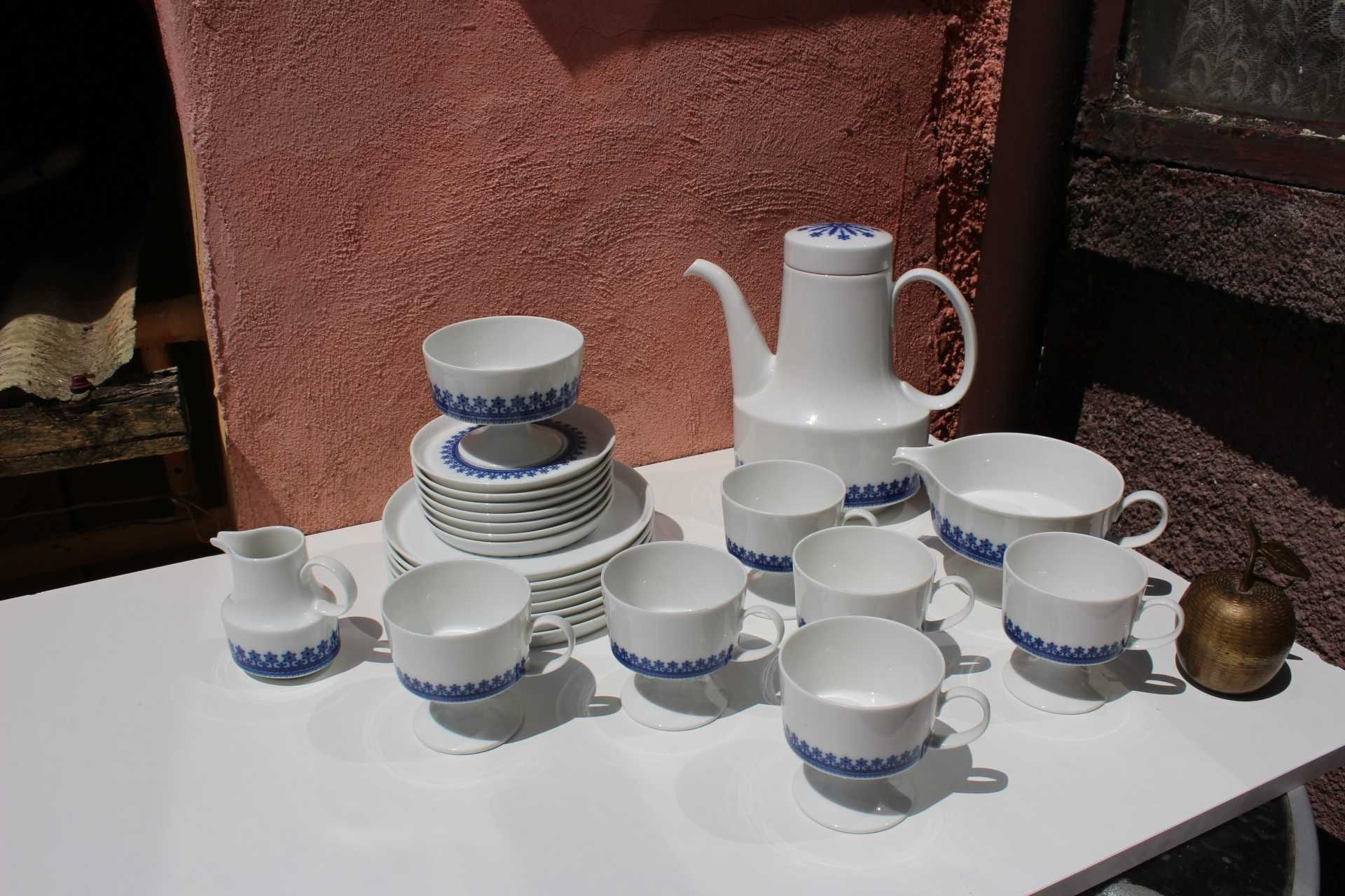 Set portelan 6 persoane ROSENTHAL Tapio Wirkkala Blue Diadem, 24 piese