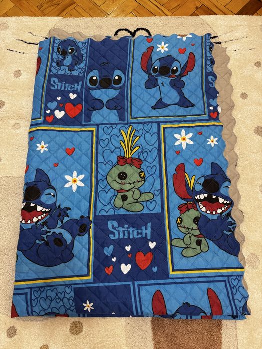 Чисто ново шалте/ покривало за легло,  Стич 150/220