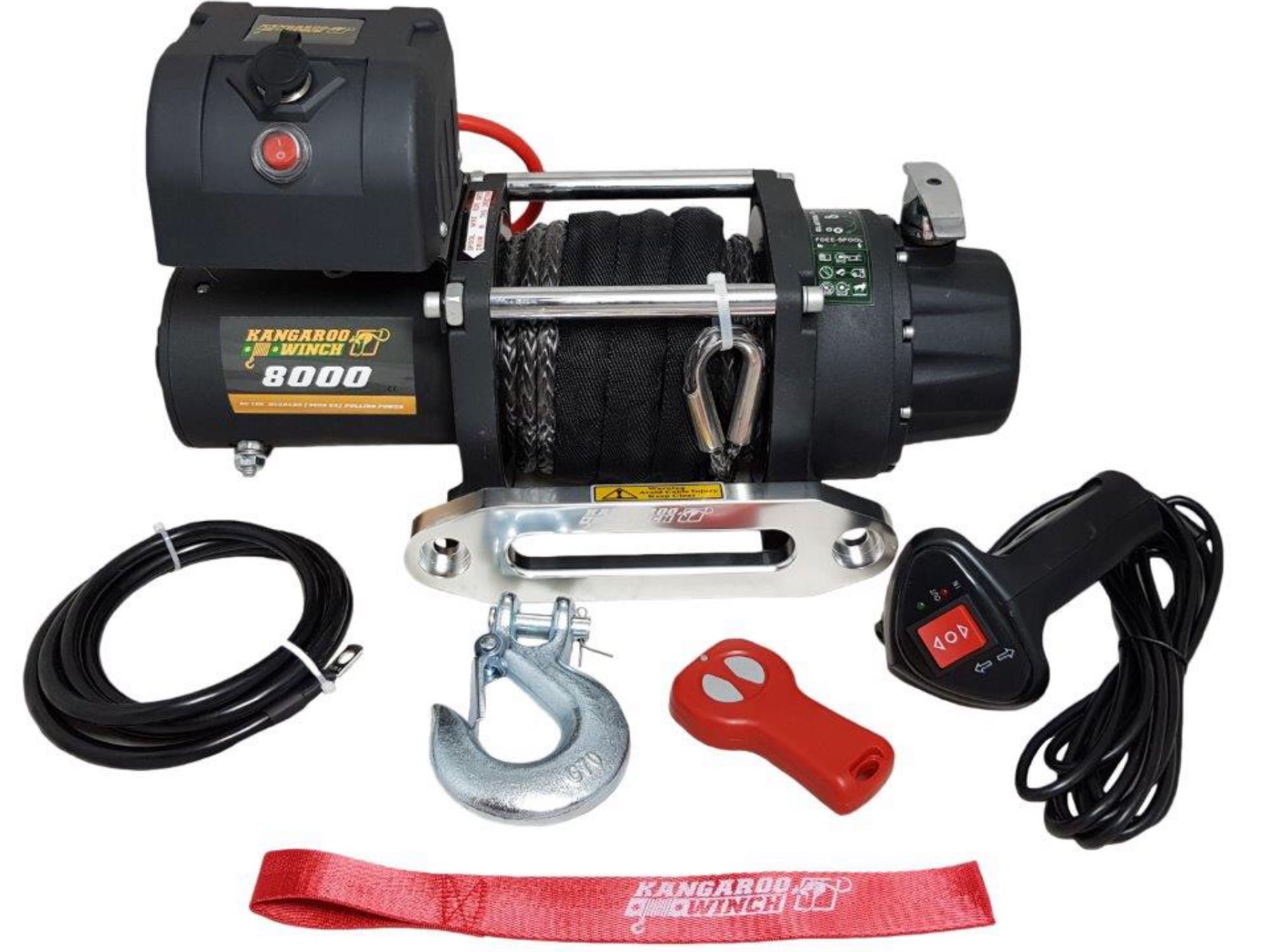 Troliu K8000SR plasma compact 12V KangarooWinch/PowerWinch-Off Road