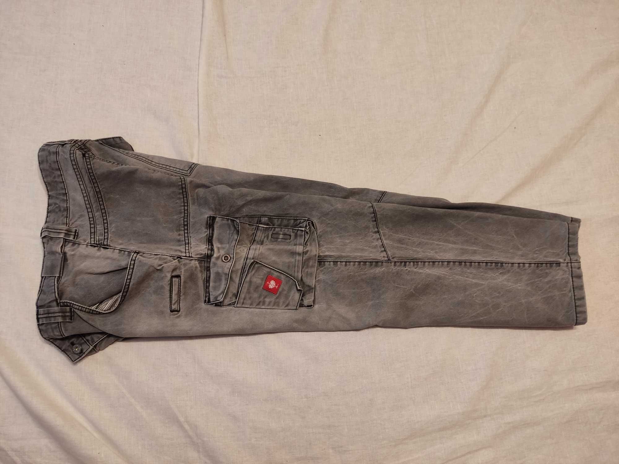 Pantaloni ENGELBERT STRAUSS blugi jeans 48cm talie salopeta munca