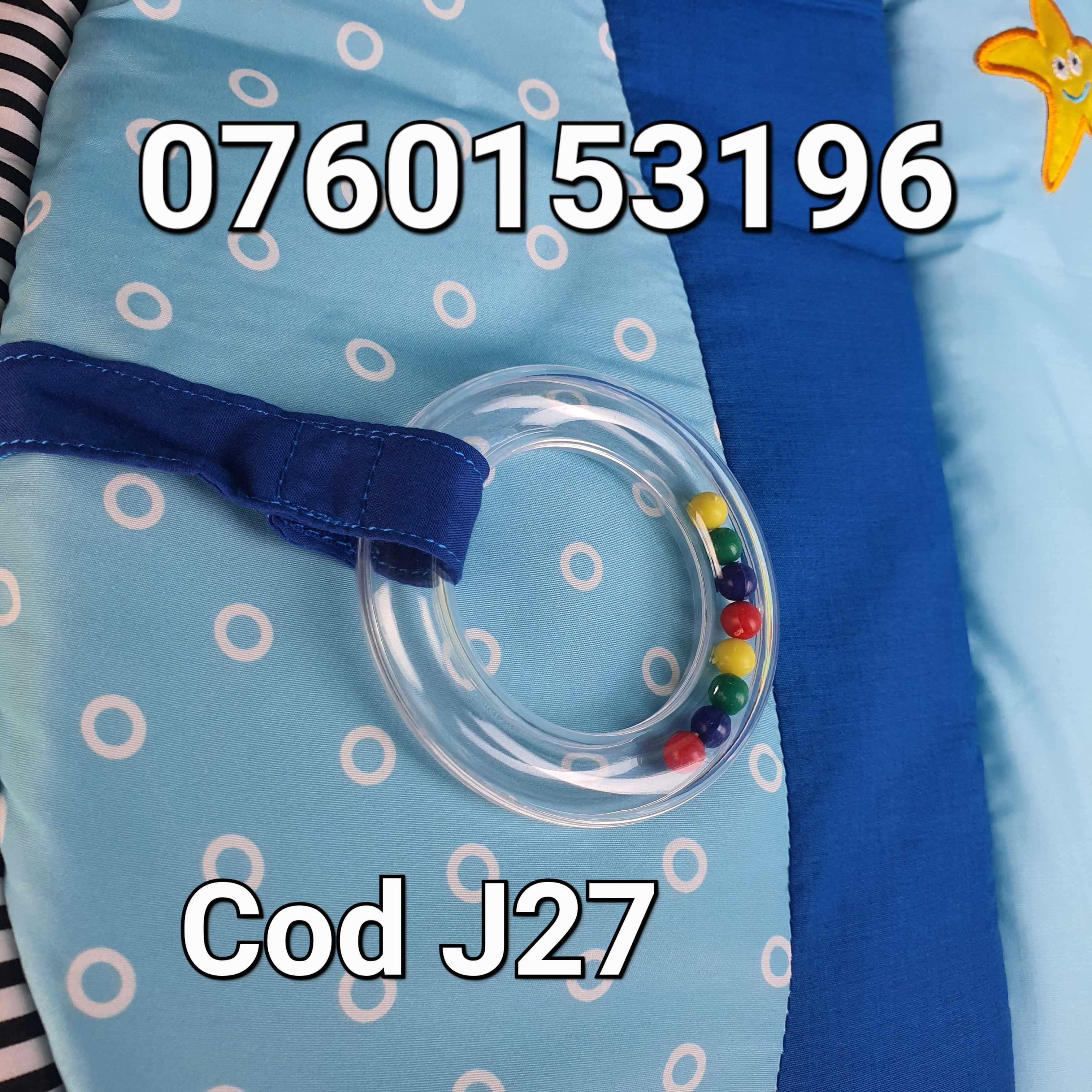 Patut portabil de joaca pt copii cu arcada cu Accesorii Colorate - J27