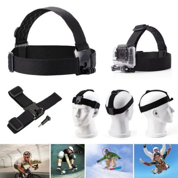 Комплект аксесоари 3 в 1 plus нагръдник, челник и стик за gopro