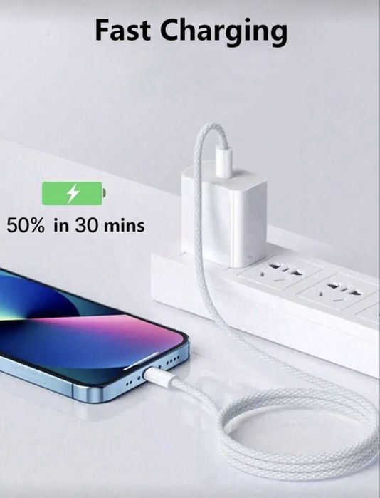 Зарядно устройство + невероятно здрав кабел TYPE C