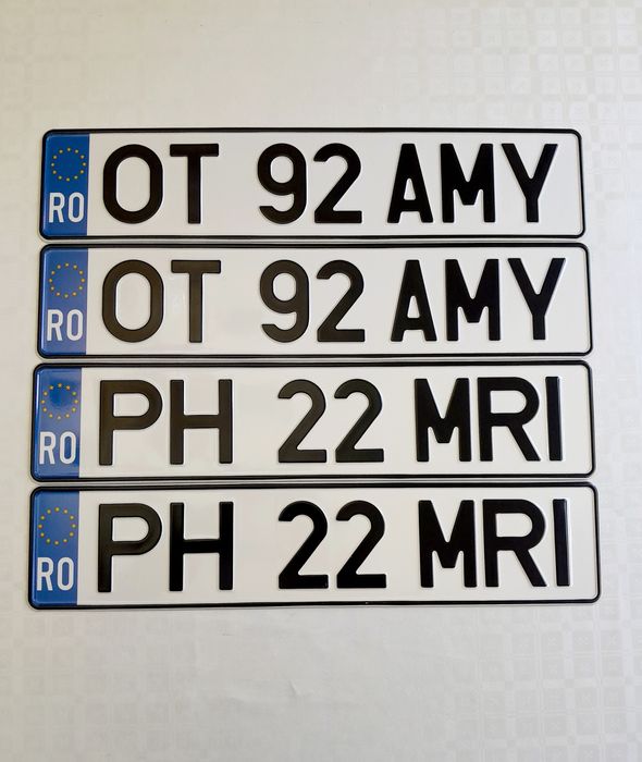 Placute auto numere auto personalizate ornamentale