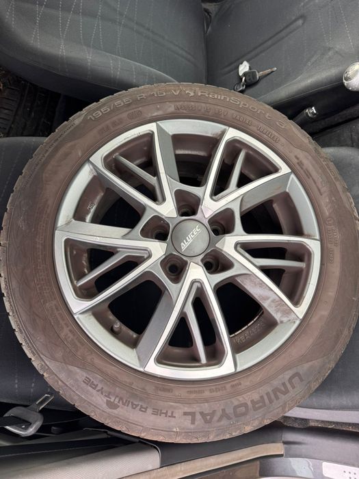 Jante 5x100 VW Polo + Cauciucuri de vara