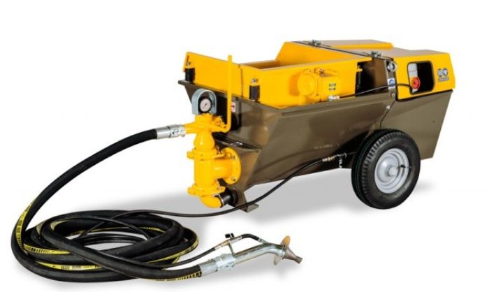 Растворонасос для штукатурки и полусухой стяжки