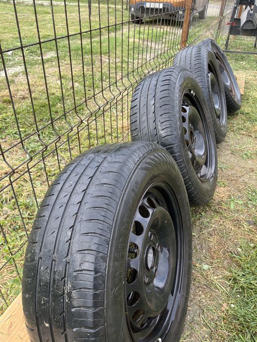 Set jante si cauciucuri vara  set preluat de pe golf, passat gama vag.