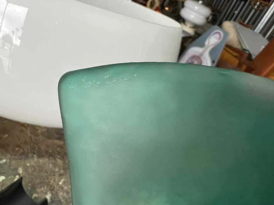 Veioza MCM Art Deco, De Majo, sticlă Murano, vintage de lux, rar