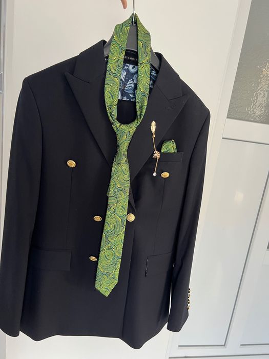 Costum elegant negru, marimea 48