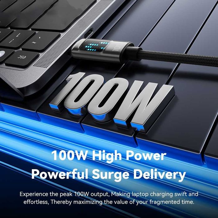 Cablu 2M USB-C la USB-C, iPhone 17 16 15 OnePlus Samsung Google Pixel