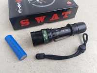 Lanterna POLICE cu Zoom Led Cree XPE și Acumulator 18650 Noua