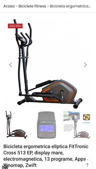 Bicicleta ergometrica eliptica