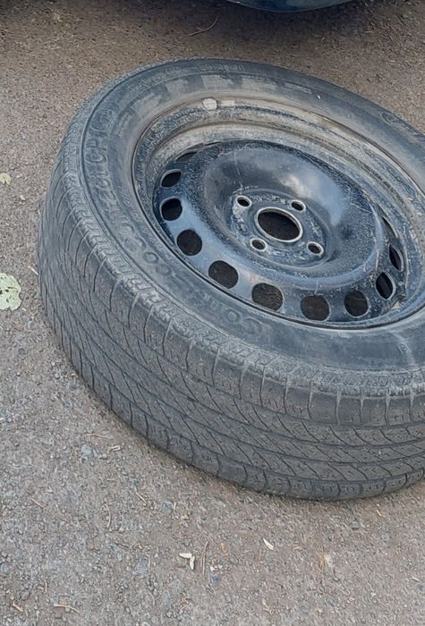 Железные диски штампы летней резиной от ауди