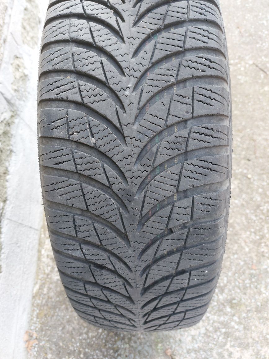 4 бр железни джанти 15" 5×100 + зимни гуми GOODYEAR и тасове