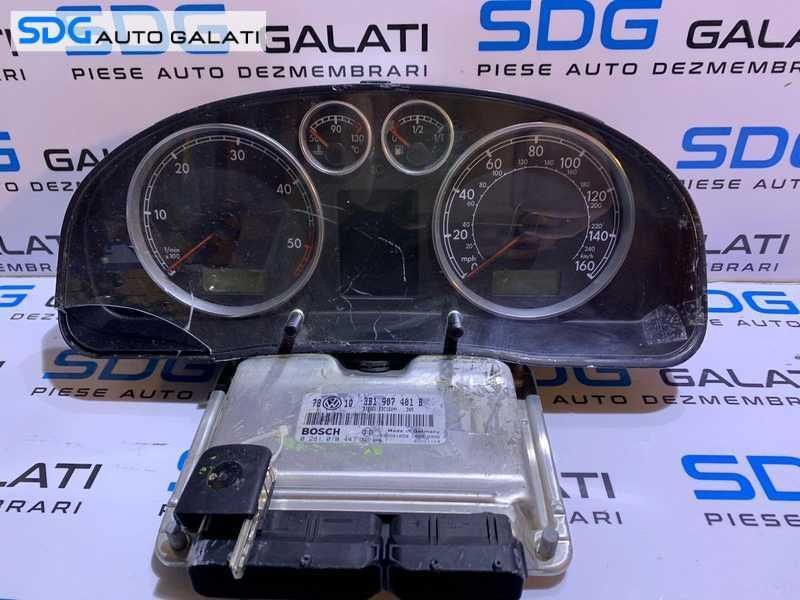 Kit Pornire ECU Calculator Motor Cip Cheie si Imobilizator cu Ceas Ceasuri Bord VW Passat B5.5 2.5 TDI V6 AKN 2001 - 2005 Cod 3B1907401B 0281010447 [L3024]