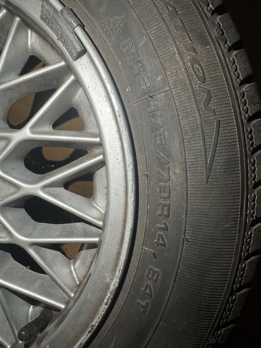 Roti complete iarna BMW e30 R14 BBS Originale
