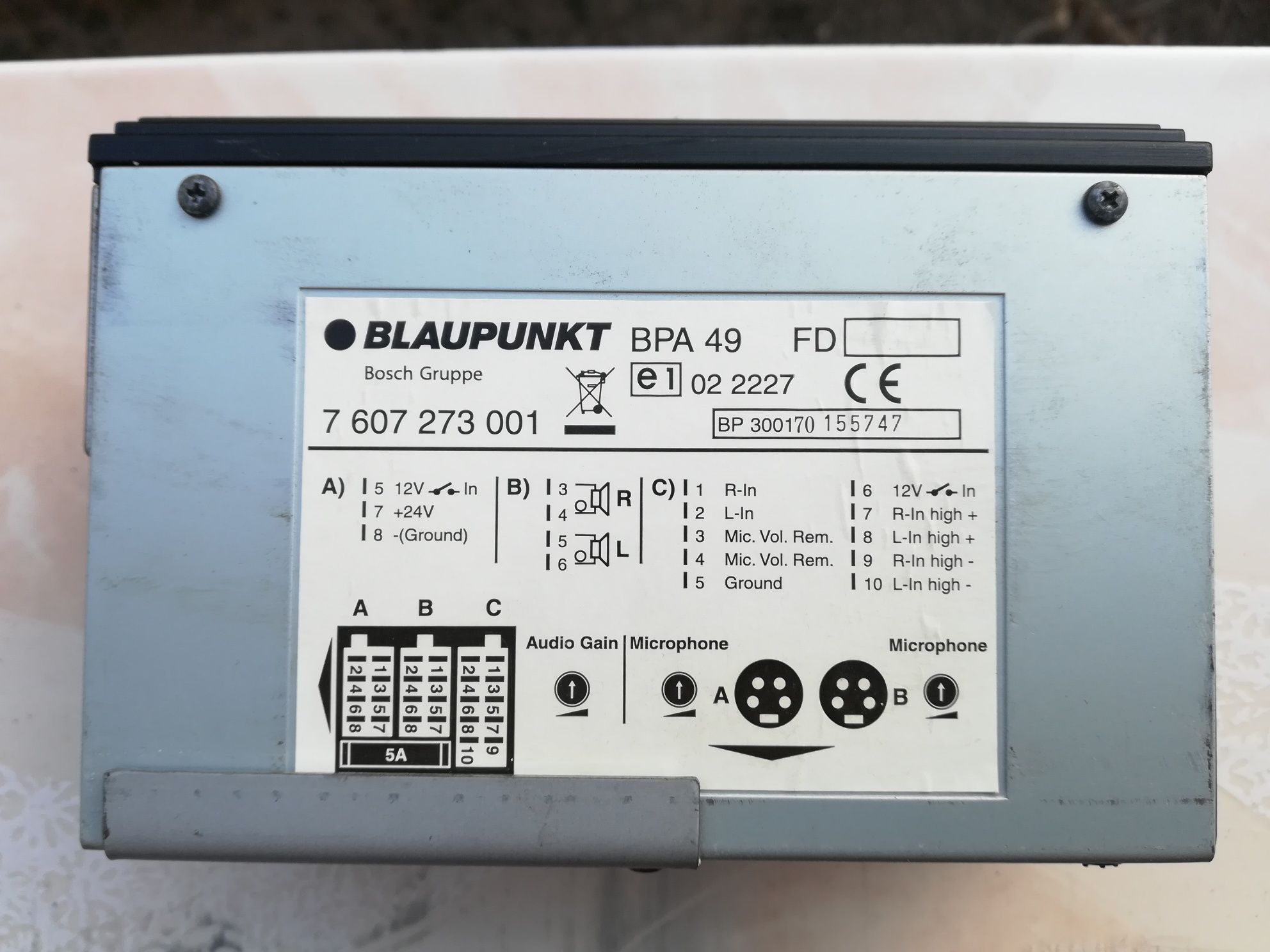 Amplificator (stație) BLAUPUNKT. 2 bucăți.