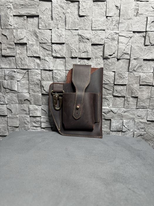 Продам кожаную сумку на ремень!