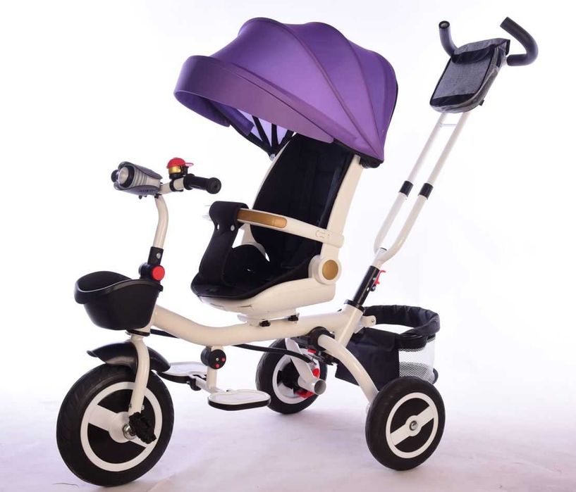 -30% Черен Петък, Мултифукнкционална Детска Триколка 4 в 1 Съни  лилав