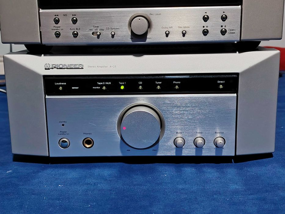 PIONEER A-C5 Stereo amplifier, PIONEER T-C3 Stereo Cassette Deck