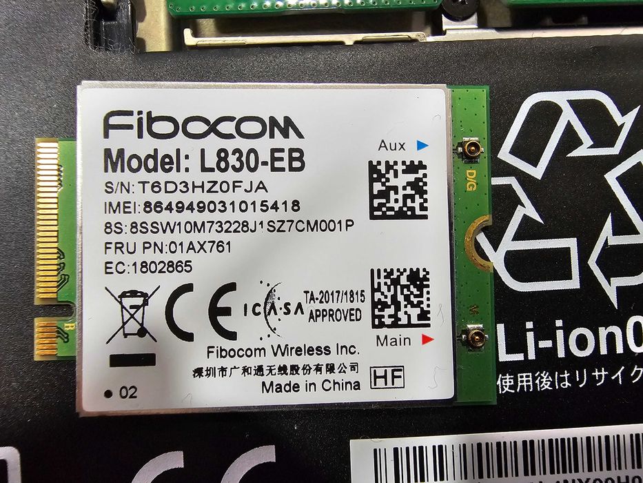 Fibocom L830-EB LTE 4G wireless module for X380/T480S/T480/X280/T580