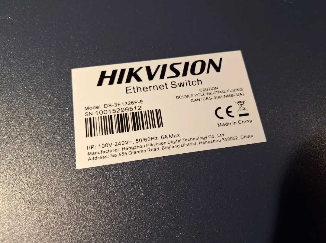 Hikvision POE Switch DS-3E1326P-E Fast Ethernet