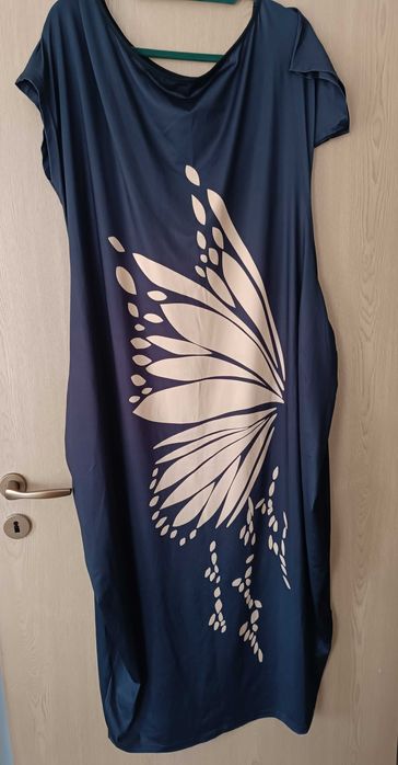 Rochie lunga cu buzunare