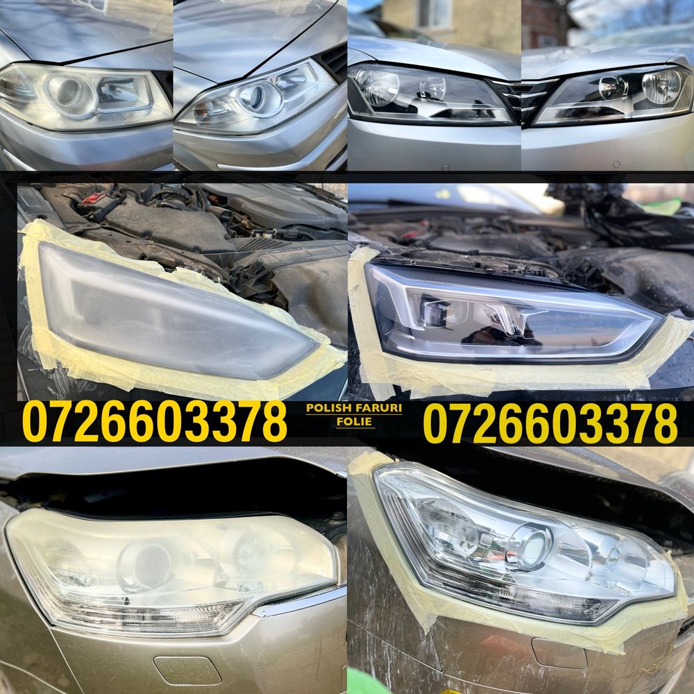 Folie auto- recondiționare faruri, Polish Faruri, folie stopuri faruri
