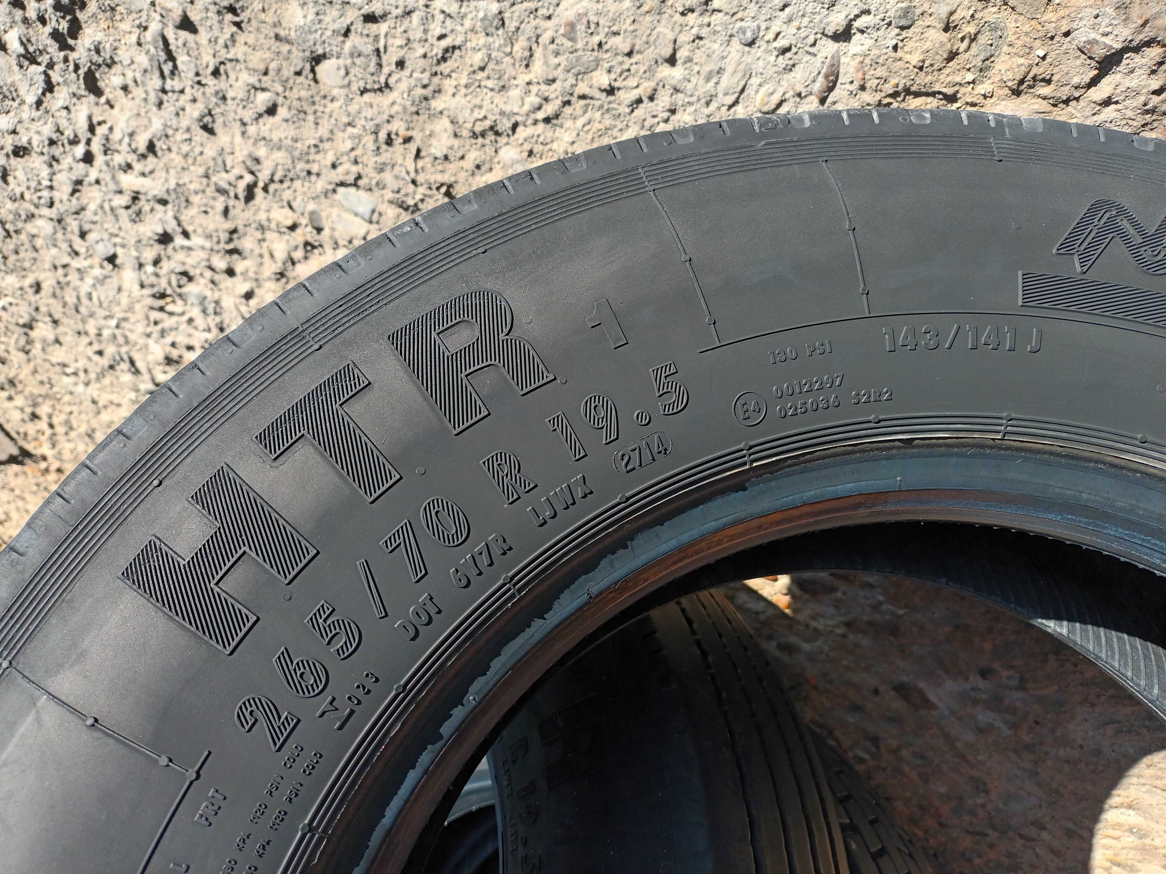 2 тежкотоварни гуми за ремарке 265/70 R19.5 Continental HTR1 143/141J