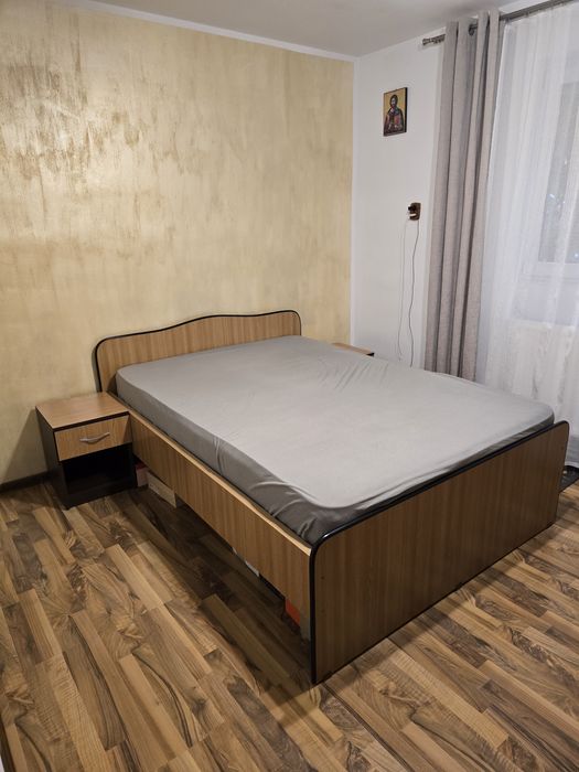 Pat cu Saltea și 2 Noptiere