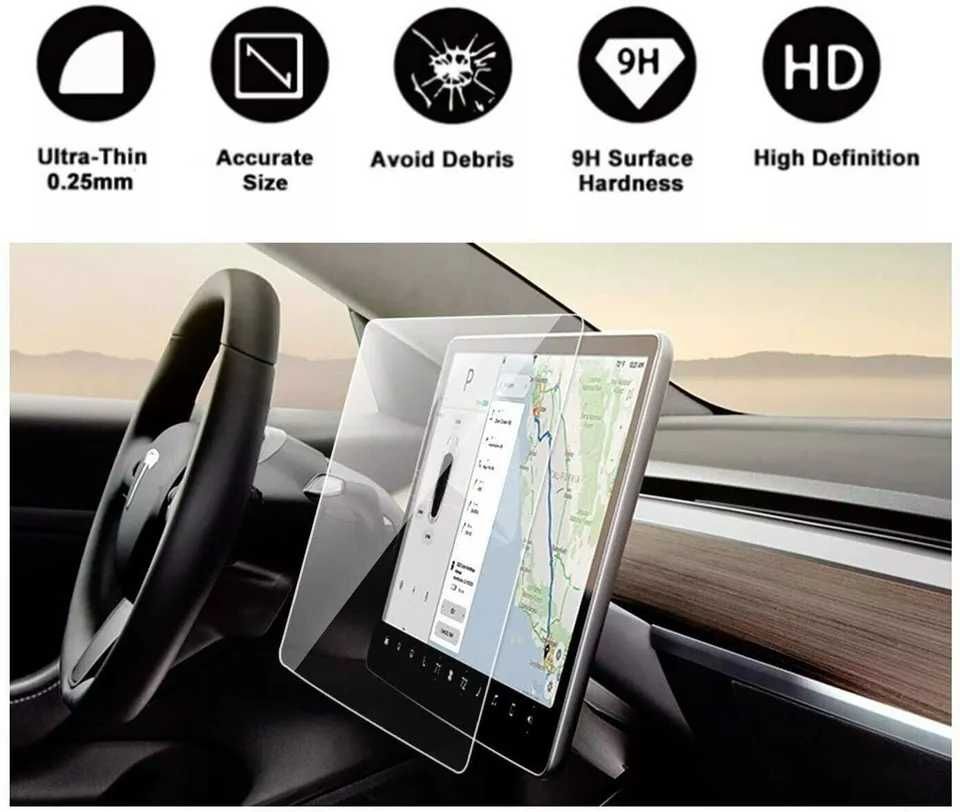 Sticla Folie Protectie PREMIUM Ecran Display Navigatie Tesla Model 3 Y
