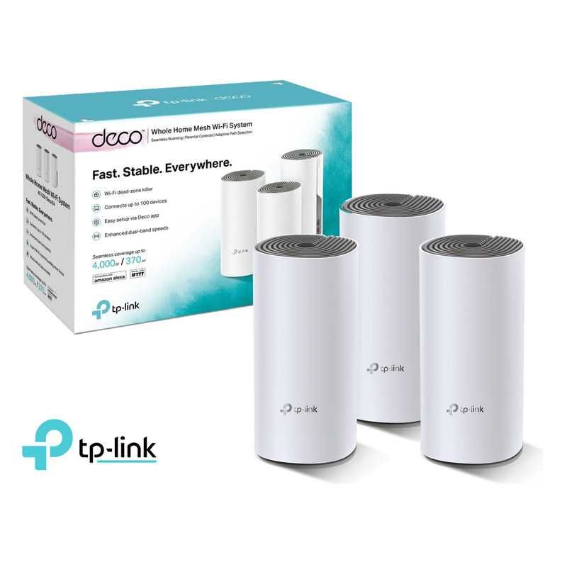 Домашняя Mesh Wi‑Fi система TP-Link Deco E4 (3-pack)     (NT7193)