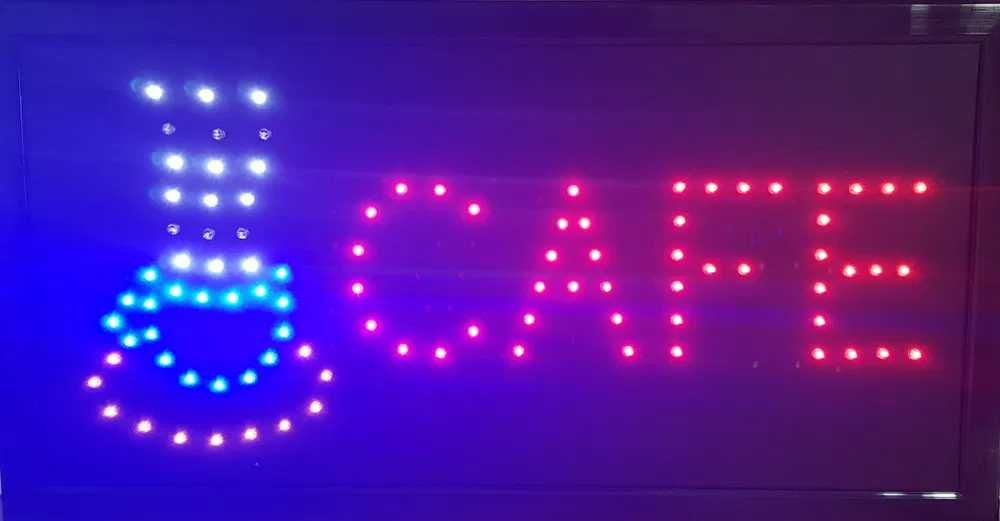 Reclama panou luminos Led CAFE